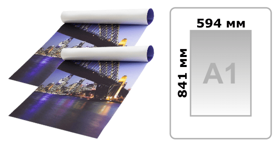 Печать плакатов А1 (594х841мм) у метро Улица Академика Янгеля